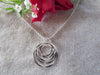 Contemporary Hand Forged Circles Pendant Necklace